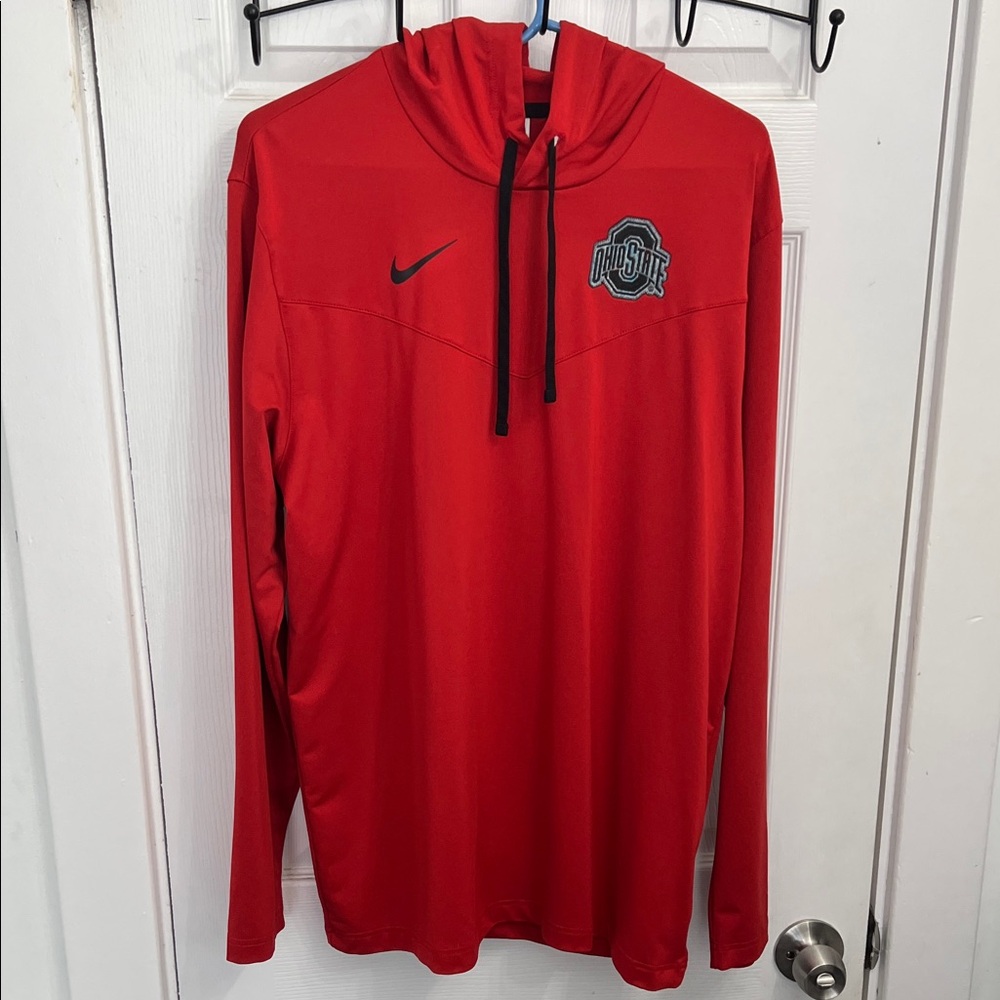 Nike Red Pullover with Ohio State Emblem